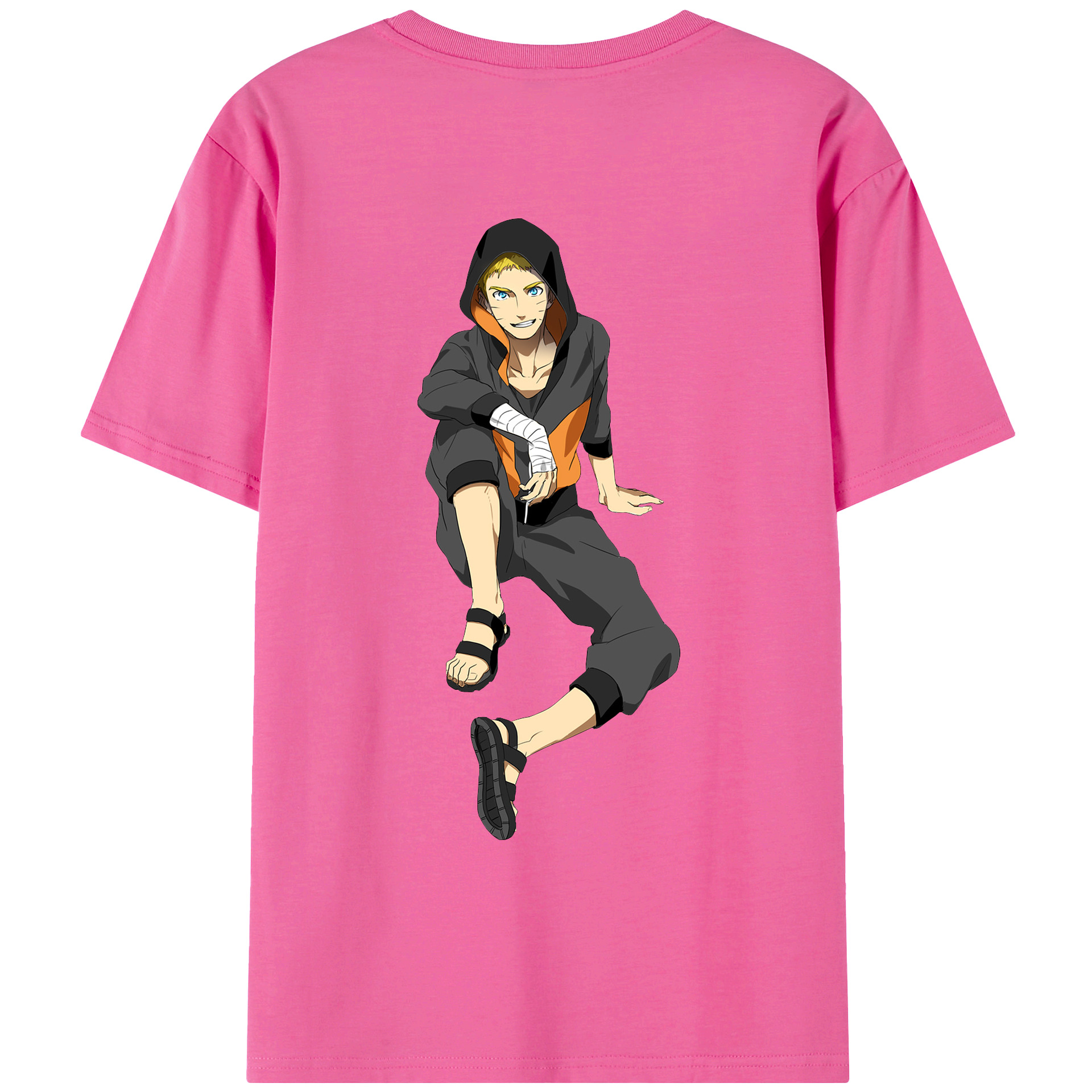 （画像用） NARUTO -ナルト- うずまき ナルト Uzumaki Naruto レディース半袖Tシャツ(バックプリント)